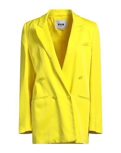 MSGM Blazer Yellow 100% Viscose