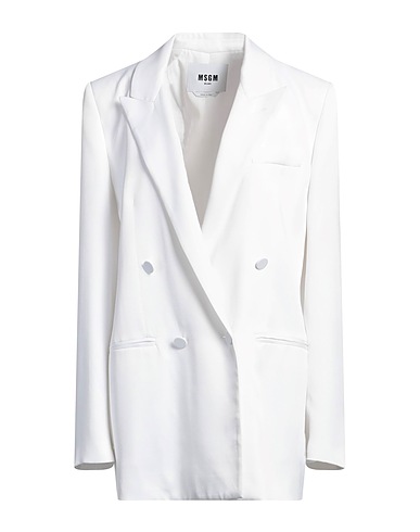 MSGM Blazer White 100% Viscose