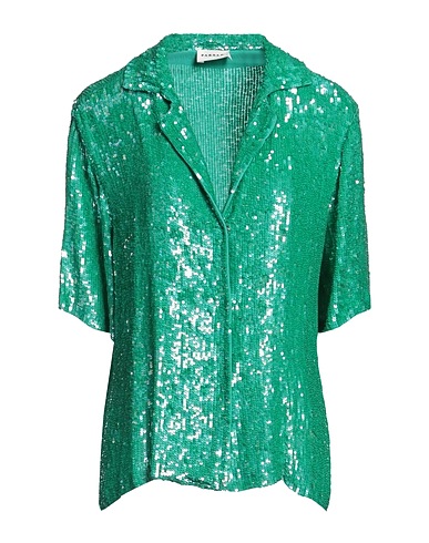 P.A.R.O.S.H. Solid colour shirts & blouses Green 100% Viscose