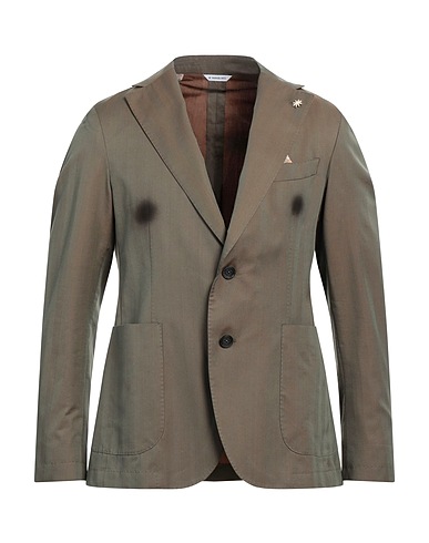 MANUEL RITZ Blazer Military green 53% Virgin Wool, 47% Cotton