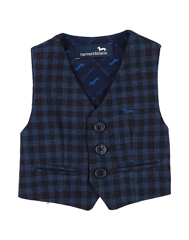 HARMONT & BLAINE Suit vest Midnight blue 70% Polyester, 15% Viscose, 15% Wool
