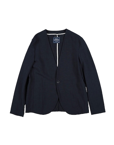 DANIELE ALESSANDRINI Blazer Blue 65% Viscose, 35% Linen