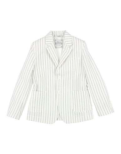 DANIELE ALESSANDRINI Blazer White 40% Cotton, 34% Polyester, 26% Polyamide