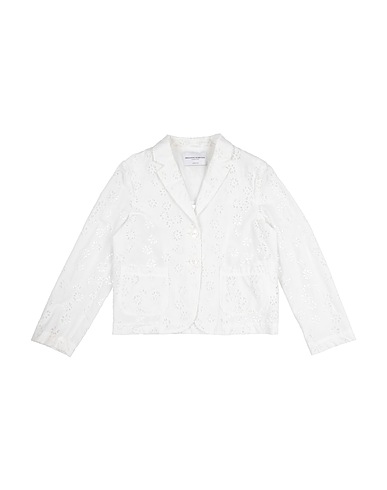 ERMANNO SCERVINO JUNIOR Blazer BIANCO 95% Cotton, 5% Elastane