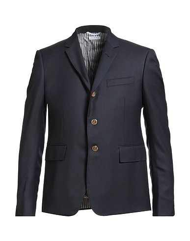 THOM BROWNE Blazer Midnight blue 100% Super 120s Wool