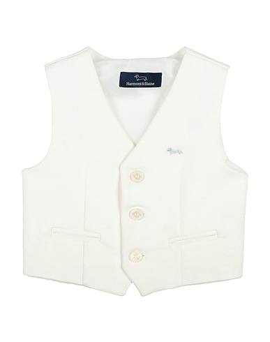 HARMONT & BLAINE Waistcoat Ivory 70% Viscose, 25% Nylon, 5% Elastane