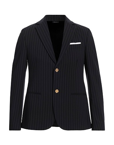 GREY DANIELE ALESSANDRINI Blazer Midnight blue 64% Polyester, 30% Viscose, 6% Elastane
