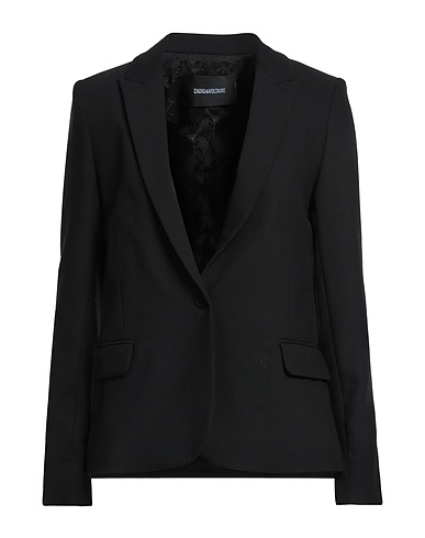ZADIG&VOLTAIRE Blazer Black 75% Polyester, 20% Viscose, 5% Elastane