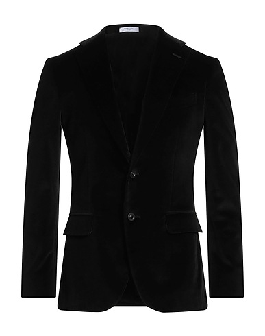 BOGLIOLI Blazer Black 98% Cotton, 2% Elastane