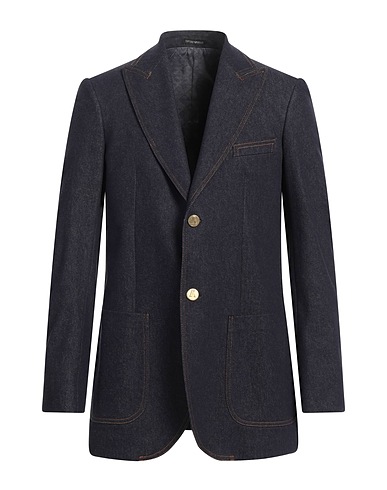 EMPORIO ARMANI Blazer Blue 99% Cotton, 1% Elastane