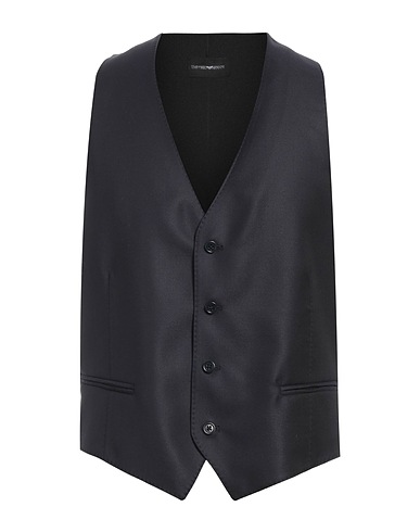 EMPORIO ARMANI Panciotto Blu notte 75% Lana Vergine, 25% Seta