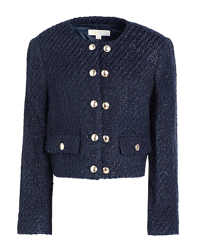MICHAEL MICHAEL KORS Jacket Navy blue 88% Polyester, 12% Wool
