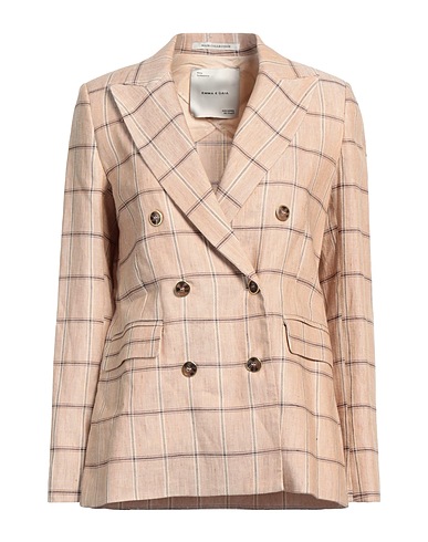 EMMA & GAIA Blazer Sand 70% Linen, 28% Cotton, 2% Elastane