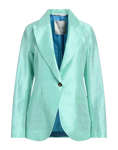 EMMA & GAIA Blazer Turquoise 62% Acetate, 38% Viscose