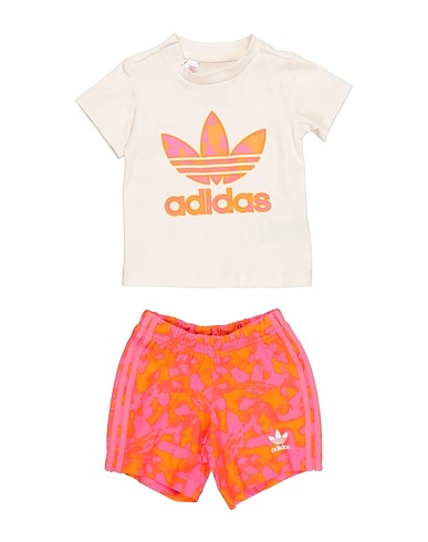 ADIDAS ORIGINALS Baby co-ord  SHORT TEE SET
 Beige 100% Cotton, Elastane