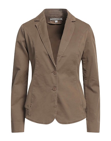 EUROPEAN CULTURE Giacca Khaki 50% Cotone, 47% Modal, 3% Elastan