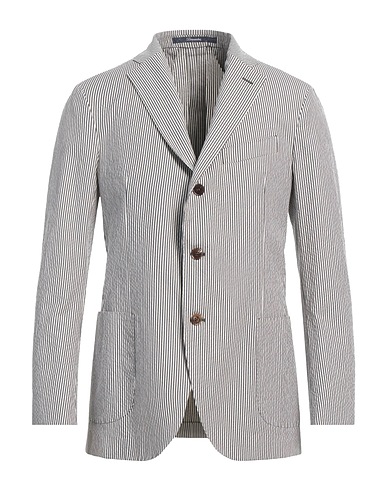 DRUMOHR Blazer Black 93% Cotton, 4% Nylon, 3% Elastane