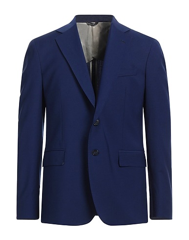 BRIAN DALES Blazer Blue 74% Wool, 22% Polyester, 4% Elastane