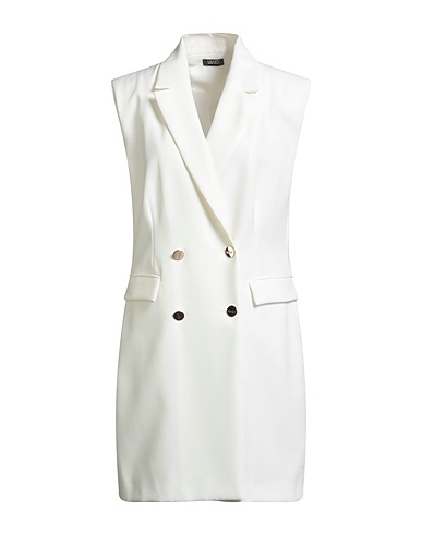 LIU •JO Robe blazer Blanc cassé 89% Polyester, 11% Élasthanne