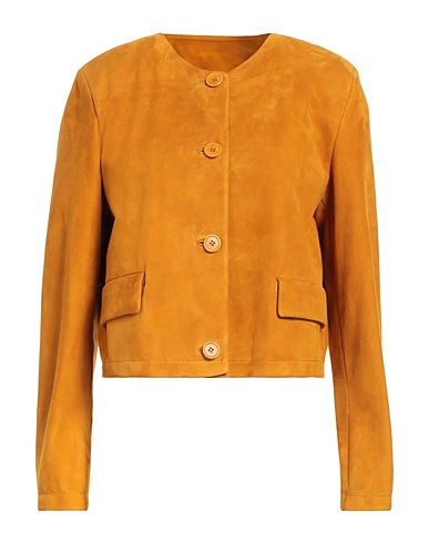 SALVATORE SANTORO Blazer Mustard Ovine leather