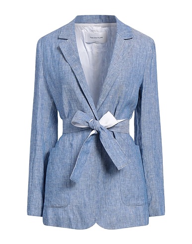 FABIANA FILIPPI Giacca Blu 100% Lino, Cotone