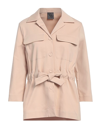 OBLÒ® UNIQUE Full-length jacket 62% Cotton, 33% Polyester, 5% Elastane