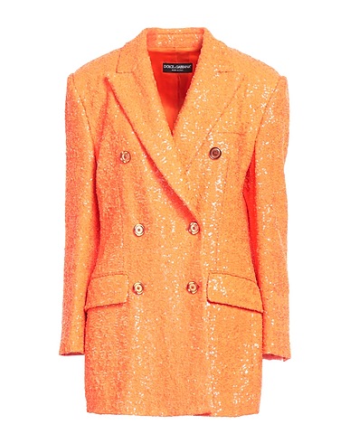 DOLCE&GABBANA Blazer Orange 94% Polyamide, 6% Elastane