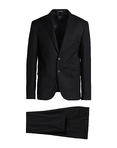 EREDI DEL DUCA Suits Black 64% Polyester, 25% Viscose, 9% Wool, 2% Elastane