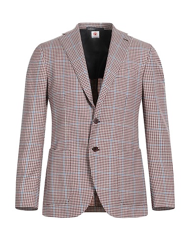 LUIGI BORRELLI NAPOLI Blazer Burgundy 70% Virgin Wool, 30% Silk