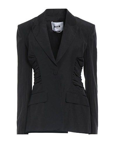MSGM Blazer Black 75% Viscose, 25% Linen