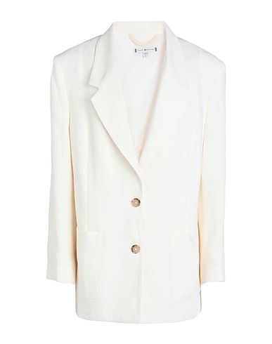 TOMMY HILFIGER Blazer Ivory 67% Linen, 33% Viscose