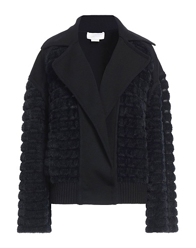 GENNY Teddy Coat Nero 70% Poliammide, 25% Poliestere, 5% Viscosa