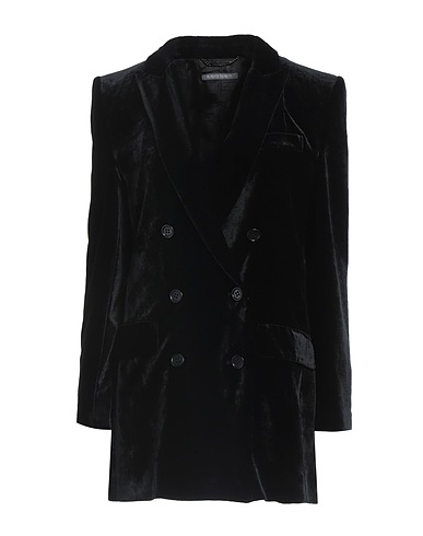 ALBERTA FERRETTI Blazer Black 80% Viscose, 20% Silk