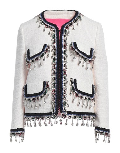 DSQUARED2 Blazer White 48% Cotton, 28% Viscose, 18% Acrylic, 4% Other Fibres, 2% Polyester