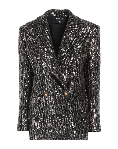 BALMAIN テーラードジャケット ブラック レーヨン 95% / ポリウレタン 5% / レーヨン / ポリエステル