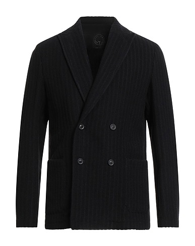 T-JACKET by TONELLO Blazer Nero 66% Lana Vergine, 24% Poliammide, 10% Viscosa