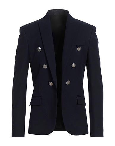 BALMAIN Blazer Navy blue 100% Virgin Wool