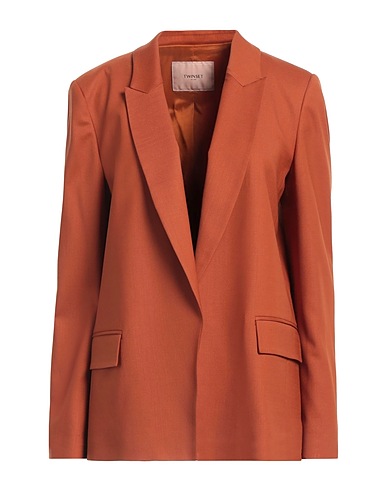TWINSET Giacca Cuoio 54% Poliestere, 44% Lana, 2% Elastan