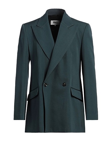 MM6 MAISON MARGIELA Blazer Deep teal 54% Virgin Wool, 46% Viscose