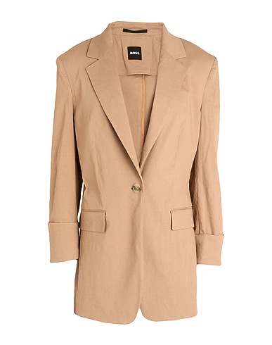 BOSS Blazer Sand 62% Linen, 36% Viscose, 2% Elastane