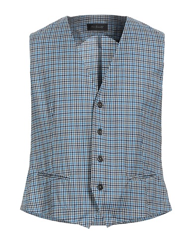 TOMBOLINI Waistcoat Blue 100% Virgin Wool