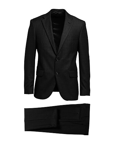 TOMBOLINI Suits Black Super 100s Wool