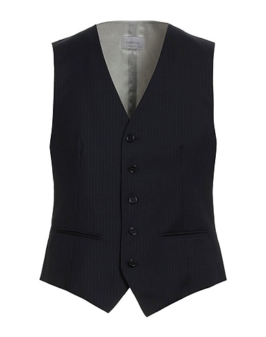 TOMBOLINI Waistcoat Midnight blue 100% Virgin Wool