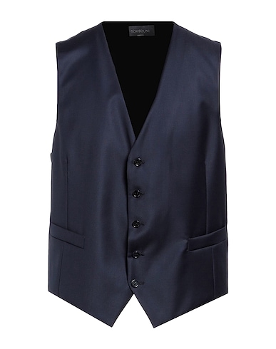 TOMBOLINI Suit vest Midnight blue 100% Virgin Wool