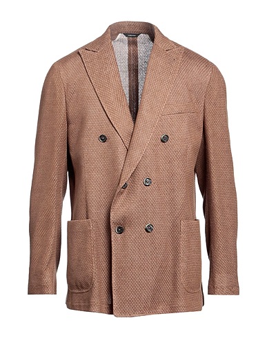 TOMBOLINI Blazer Camel 90% Linen, 10% Polyester