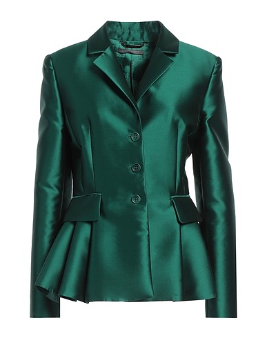ALBERTA FERRETTI Giacca Verde smeraldo 85% Poliestere, 15% Seta