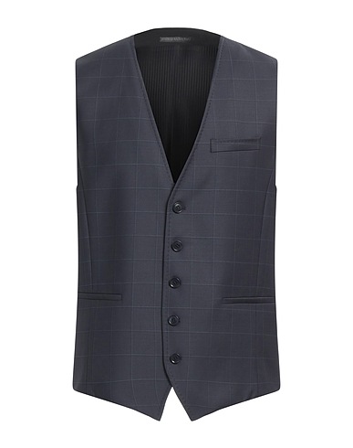 DRYKORN Suit vest Blue 88% Wool, 8% Polyamide, 4% Elastane