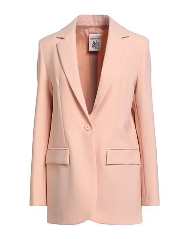 SEMICOUTURE Giacca Cipria 53% Poliestere, 43% Lana Vergine, 4% Elastan