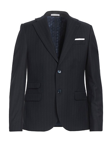 GREY DANIELE ALESSANDRINI Blazer Midnight blue 65% Polyester, 35% Viscose