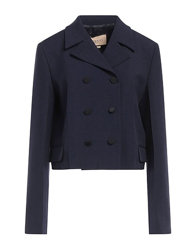 GUCCI Veste Bleu marine 54% Laine mohair, 46% Laine, Coton, Viscose, Polyester
